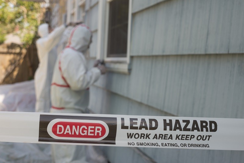 Lead removal for paint hazard